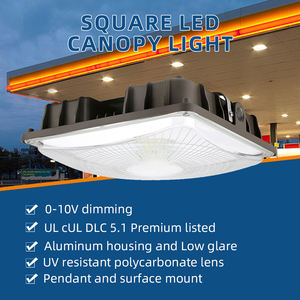 Lumière de canopée LED moderne en gros 20/40/60/80/100W, haute luminosité, lumière de station-service, certifications complètes pour garage, entrepôt - Product Image 4