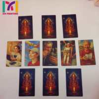 Dek Kartu Tarot Kustom Kelas Atas dengan Kartu Berpinggir Hitam dan Kualitas Cetak Premium