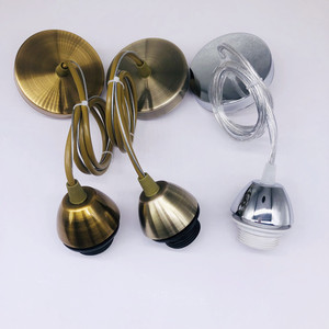 <span class=keywords><strong>Support</strong></span> de lampe à suspension en verre style vis antique <span class=keywords><strong>E27</strong></span> avec fil de suspension 250V, accessoire de suspension au plafond DD-002 - Product Image 1