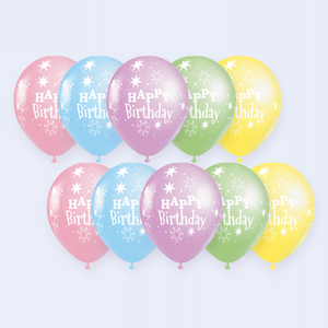 Globos de Cumpleaños Party Love, 30 cm, Redondos de Aluminio, Paquete de 10, Decoración para Fiestas, Celebración de Cumpleaños - Product Image 3