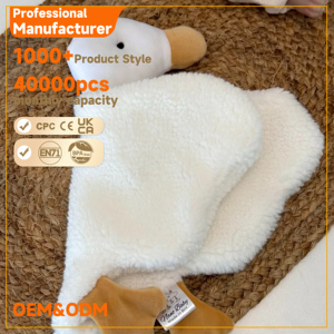 <span class=keywords><strong>Doudou</strong></span> en peluche douce pour bébé avec tête d'animal en peluche, couverture de sécurité, jouet de berceau pour nouveau-né, essentiel pour la chambre d'enfant, vente en gros - Product Image 5