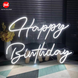 Wholesale Custom <strong>Led</strong> <strong>Neon</strong> Sign Happy Birthday <strong>Neon</strong> Letter <strong>Signs</strong> for Birthday Party Decorations Wall Decorations - Product Image 2