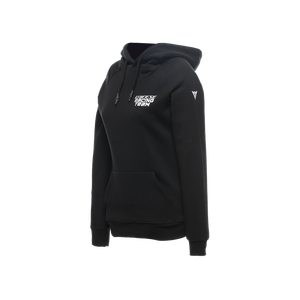 Sudadera con Capucha Dainese para Mujer, Color Negro Iris Blanco S, Ropa Casual - Product Image 1