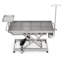 Table d'opération vétérinaire en acier inoxydable XY ACS07 avec réglage électrique de la hauteur pour cliniques et hôpitaux vétérinaires