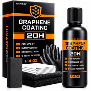 Graphonex 20H Revêtement au graphène Qualité professionnelle Haute brillance 110 GU Hydrophobe 130 degrés Protection 10 ans 2.4oz - Product Image 1