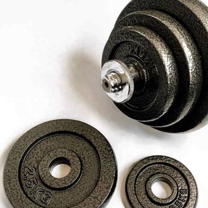 <span class=keywords><strong>Prix</strong></span> d'usine Plaques de poids en fonte à petits trous pour fitness à domicile, musculation et haltérophilie, et plaques bumper en fer pour haltères - Product Image 2