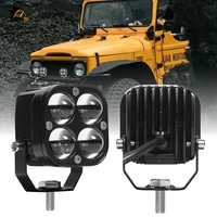 Faro da Lavoro LED Cubo Super Luminoso 20W con 4 Lenti per Auto, SUV, Camion, Fuoristrada, Moto 12V-80V, Luce Fendinebbia e di Guida