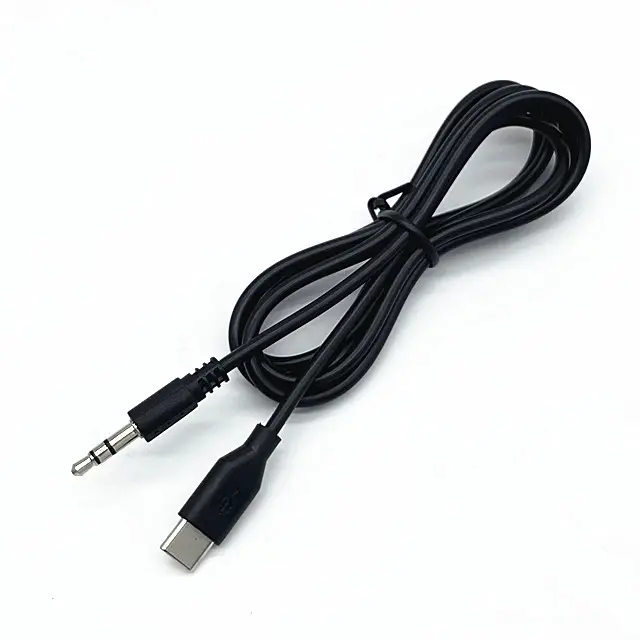 USB type-c to 3.5MM audio plug AUX cable for car stereo, home speaker subwoofer