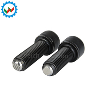 Vis à bille en acier oxydé noir M6-24 VCN426, vis à pousser à six pans creux, fixation SUJ2