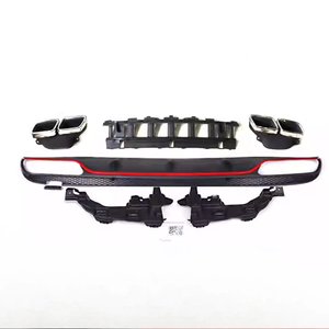 Embouts d'échappement pour Mercedes Benz Classe C W205 C200 C180 C300L C260 jusqu'à C63, embouts de silencieux en acier inoxydable avec <span class=keywords><strong>becquet</strong></span> arrière - Product Image 2