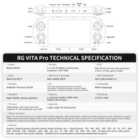 ANBERNIC RG VITA PRO Android 14 Linux 64-Bit und RG VITA Android 12 Konsolen-Spielkonsole, Klassisch Retro