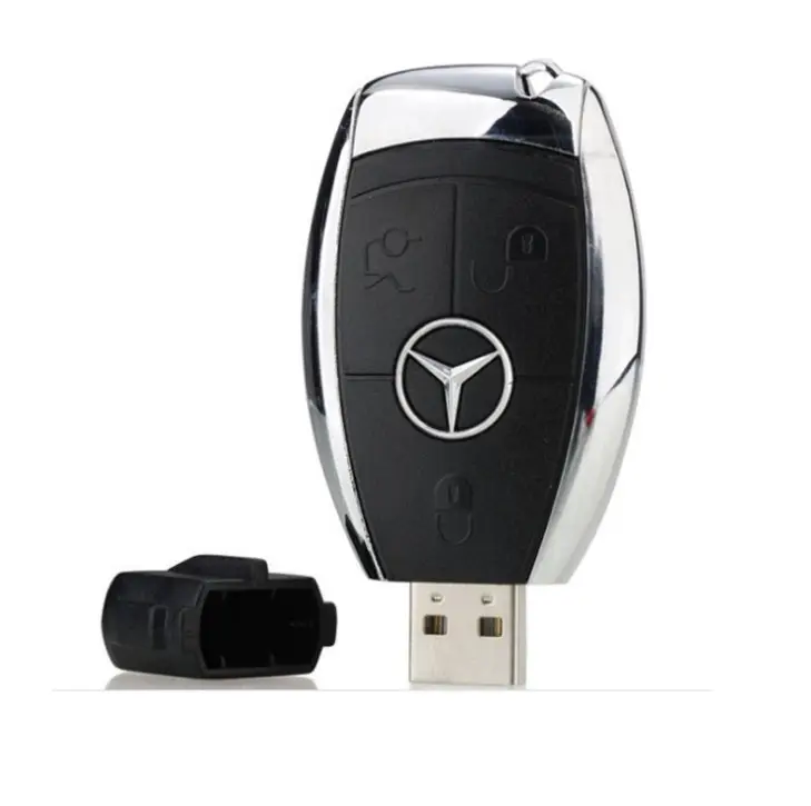 Unidad flash USB para coche, 8GB, 16GB, 32GB, 64GB, unidad de memoria empaquetada, USB 2,0, disco en U de alta calidad, novedad de fábrica