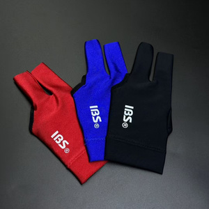 Guantes de Billar Profesionales de Primera Calidad Marca IBS con 3 Dedos Descubiertos, Accesorio de Billar, Varios Colores - Product Image 1