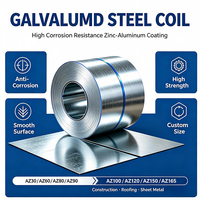 Tôle en alliage aluminium-zinc (Aluzinc) 55% d'aluminium, épaisseur 0,4-2,8*1250 mm, expédiée directement du chantier, possibilité de découpe sur mesure