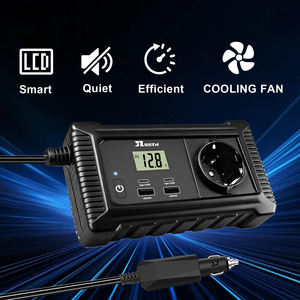 Convertisseur de courant pour voiture DC 12V vers AC 220V 200W, adaptateur universel pour voiture avec 2 USB et 2 Type-C, adaptateur pour voiture avec écran LCD intelligent - Product Image 6