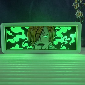 Figurine articulée One Piece Luffy Zoro Sanji <span class=keywords><strong>Usopp</strong></span>, modèle de personnage, ornement, figurine d'action anime en plastique, artisanat LED RGB, vente chaude - Product Image 4