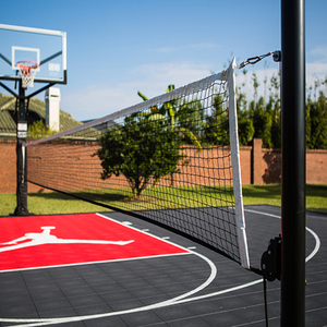 <strong>3x3</strong> Interlocking PP Plastic Sport Court <strong>Tiles</strong> DIY Outdoor Flooring for Basketball Events Backyards Deck Flooring to Protect Turf - Product Image 1