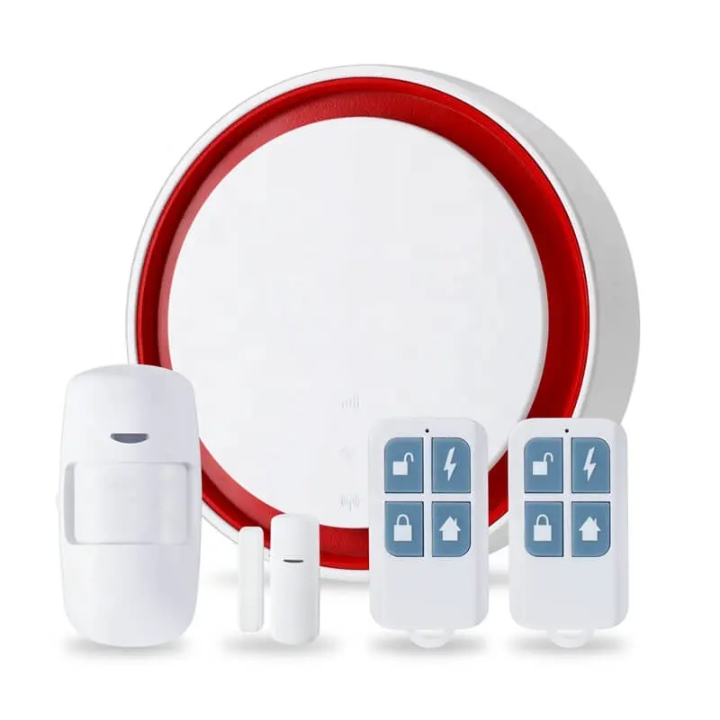 Toptan Tuya App kablosuz ev güvenlik Alarm sistemi Wifi ve Gsm güvenliği 4G Gsm sis Alarm ev sistemi
