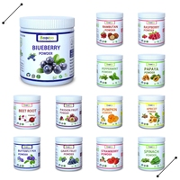 Gedroogde Gemengde Fruitpoeder Aardbei Bosbessen Cranberry Braambes Vlierbes Biologisch Fruit Gemengd Poeder