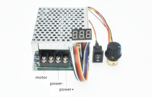 Taidacent 40A 12V 24V 36V Chiết Hệ Thống Dây Điện Điều Khiển Tốc Độ Biến Tốc Độ Inline Fan Hai Chiều DC Tốc Độ Động Cơ điều khiển - Product Image 4