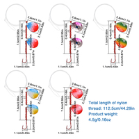 Lot de 5 leurres de pêche, montages Spinnerbait pour brochet, lames de spinner, accessoires pour harnais de spinner crawler, émerillons, perles et hameçons de pêche