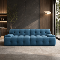 Ensemble de canapés carrés modernes en tissu YUANCHANG avec pieds en acier inoxydable, meubles de salon