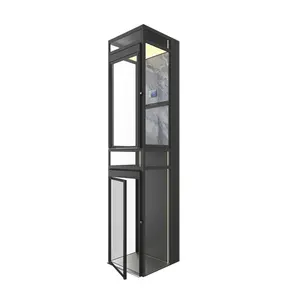 Shaped Glass Household Cheap Lift Villa Small Domestic House Type Domestic Equipment Home Hydraulic Automatic Elevator