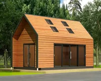 Maison triangulaire de luxe belles maisons préfabriquées en conteneur de 40 pieds maison en conteneur de style européen
