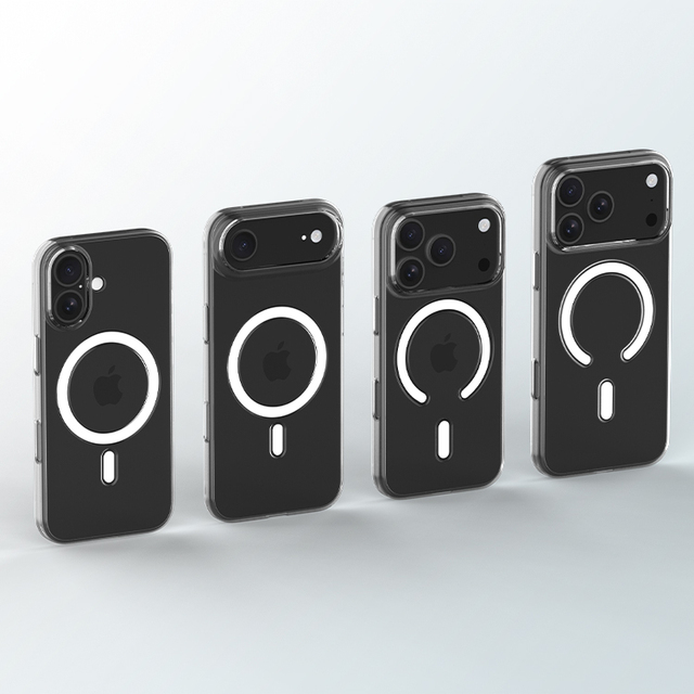 Factory Wholesale Transparent PC Magnetic Case for iPhone  17 Series Wireless Charging Mobile Phone Cases
