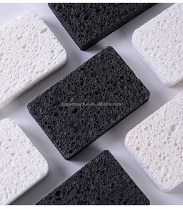 Éponge de nettoyage de cuisine en cellulose <span class=keywords><strong>noire</strong></span> super absorbante personnalisée écologique - Product Image 2