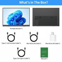 Monitor Portátil 13 13.3 FHD IPS HDR Doble USB-C HD para Laptop, Viajes de Negocios, Teléfono, Segunda Pantalla, OEM, ODM, Fábrica