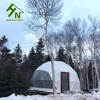 Tente dôme étanche Glamping Igloo Tentes dôme géodésique avec salle de bain