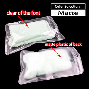 ถุงซิปล็อกแบบใสมีรูแขวนปิดผนึกในตัวหลายขนาดกระเป๋าด้าน<span class=keywords><strong>หน้า</strong></span>และด้านหลังเครื่องประดับของขวัญสำหรับอุปกรณ์เสริม - Product Image 4