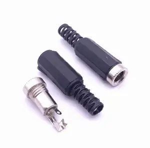 DC konnektörler 5.5x2.1mm 3.5x1.3mm DC priz erkek kadın jak soketi somun paneli dağı DC güç adaptörü konektörü 5.5*2.1