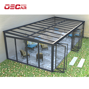 Pérgola de Aluminio para Jardín, Terraza o Patio, con Techo de Cristal, Personalizable, Fabricada en China, para las 4 Estaciones - Product Image 2