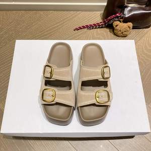 Sandalias de Cuero Genuino con Hebilla, Estilo Chunky, Primavera-Verano 2026, Nueva Llegada, Sandalias de Suela Gruesa para Mujer - Product Image 6
