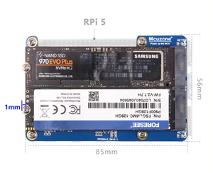 Mps2280d <span class=keywords><strong>Raspberry</strong></span> <span class=keywords><strong>Pi</strong></span> 5 Dedicated Pcie Pcie <span class=keywords><strong>Dual</strong></span> Nvme Ssd Hat Ondersteunt Ssd Boot System Development Board - Product Image 2