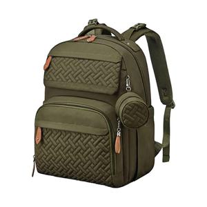 Muestra Gratuita de Bolsa de Viaje Casual Unisex Personalizada, Mochila Grande para Pañales de Bebé con Bolsillos Aislados/Correas para Cochecito/Mantel Cambiador - Product Image 1