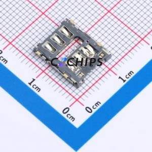 BX-SMN-1.35HJ-F <b>SIM</b> <b>Card</b> Connector SMD Connector Flip Cover Type Nano <b>SIM</b> <b>Card</b> <b>Card</b> <b>Holder</b> 1.35mm - Product Image 2
