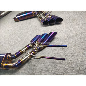 Silencieux d'échappement pour Benz W463 G63 G500 avec convertisseur catalytique en alliage de titane, système Catback - Marque KAZE en métal - Product Image 4