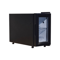 Mini-réfrigérateur de table électrique Meisda SC08A 8L avec refroidissement direct, porte vitrée à température unique pour le stockage du lait
