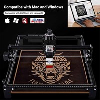 Machine de gravure laser CNC portable 4240 40W avec moteur pas à pas, mini routeur de bureau pour bois, MDF, papier, refroidissement par air