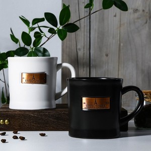 Simple <span class=keywords><strong>Paris</strong></span> Tower métal cuivre tasse en céramique tasses à café européennes porcelaine grande capacité bureau maison - Product Image 4