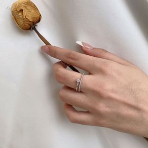 Dylam Latest New Design Jewelry Minimalist Low MOQ Hot Selling <b>Dainty</b> S925 Sterling Silver Engagement <b>Rings</b> Design for Women - Product Image 2
