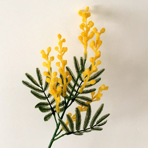 Fournisseur d'usine Fleurs d'<span class=keywords><strong>acacia</strong></span> artificielles Baies jaunes pour la décoration de mariage, de maison et d'hôtel - Product Image 2