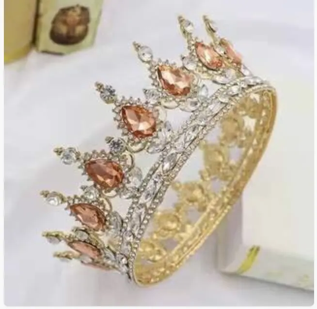 Mahkota Tiara Seri Campur Warna Kustom Gratis Mahkota Tiara Kontes Kecantikan Ratu