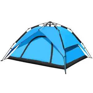 خيمة مخيم 8-10 أشخاص مقاومة للماء خفيفة للغاية المشي لمسافات طويلة خيمة التخييم مع أعمدة الألومنيوم خيمة الساخنة في فصل الشتاء التخييم