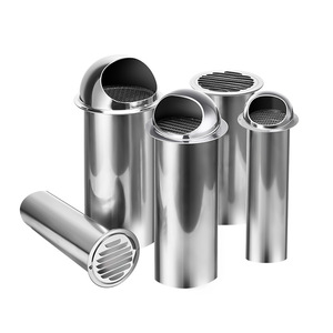Stainless Steel Air Vent Cap Extended Wall Penetrating Spherical Outlet For Range Hood Exhaust Ducts High Quality Material - Product Image 1