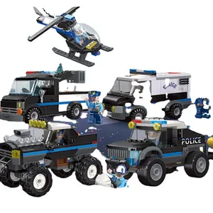 2024 New CE City model simulation police car building blocks toy boy toy series building blocks assembly toys Splicing