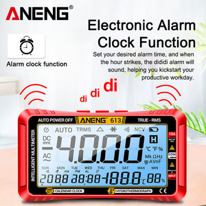 มัลติมิเตอร์แบบมืออาชีพ 613 จอแสดงผลดิจิตอลอัจฉริยะ มัลติมิเตอร์ 3-in-1 ปฏิทิน เครื่องวัดอุณหภูมิ และเครื่องวัดความชื้น เครื่องมืออเนกประสงค์ - Product Image 5